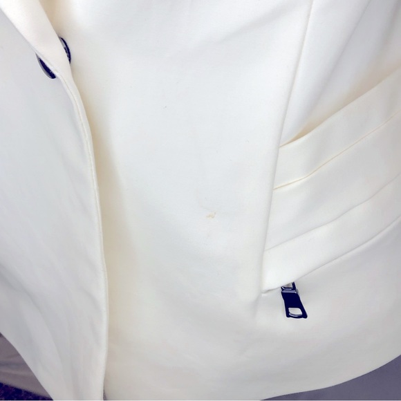 Robert Rodriguez White Jacket with Silver Beaded Back NWT - Picture 6 of 11